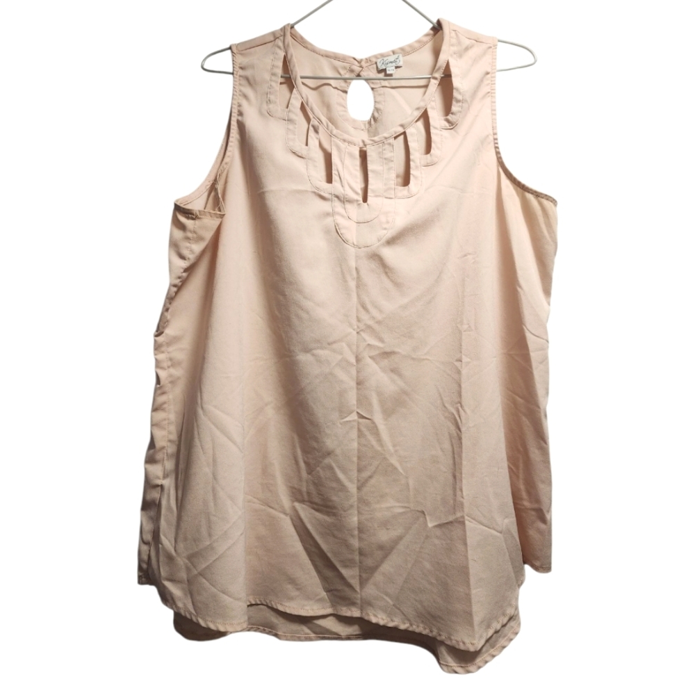 Kisemet women's Light Pink Sleeveless Top Size XL